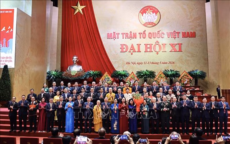 Президиум ЦК ОФВ XI созыва на срок полномочий 2026–2031 годов представлен участникам съезда. Фото: ВИА