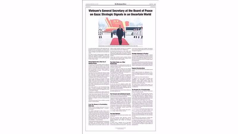 Статья опубликована в газете The Washington Times. Фото: ВИА
