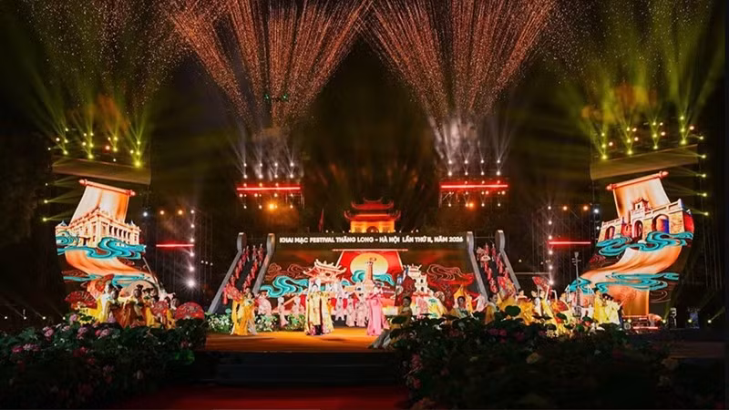 Открытие 2-го фестиваля Тханглонг-Ханой 2026 года. Фото: Бао Лонг