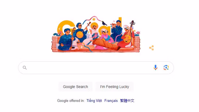 Дудл «донкатайты» на домашней странице Google. Фото с экрана