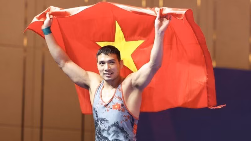 16 мая спортсмены Вьетнама по борьбе выиграли 4 золотые медали. Фото: ВИА
