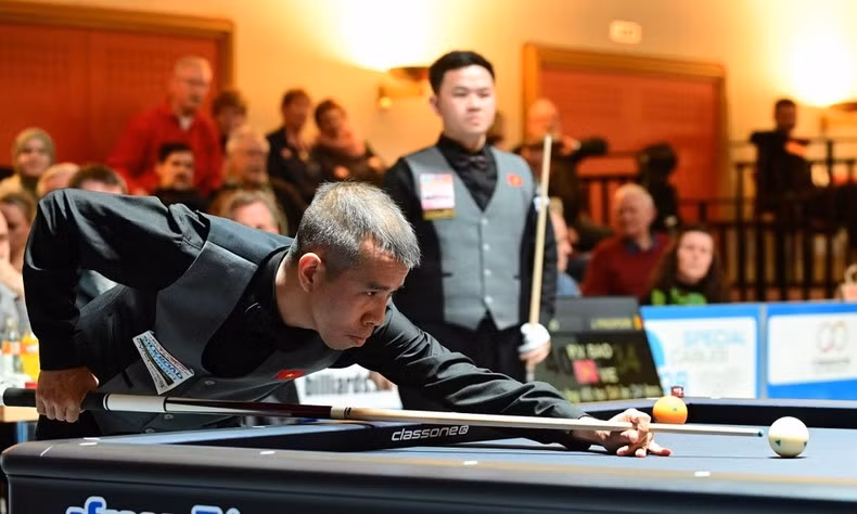 Чан Кует Тьиен соревнуется. Фото: Billard1 Чан Кует Тьиен соревнуется. Фото: Billard1