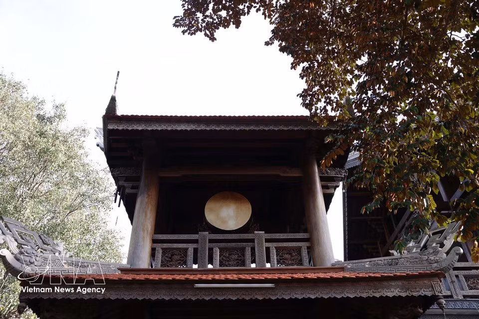 Колокольная (барабанная) башня пагоды Сакты Кхай-доан. (Фото: ВИА)