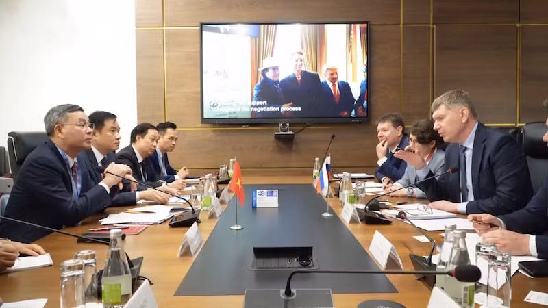 Общий вид встречи. Фото: mof.gov.vn