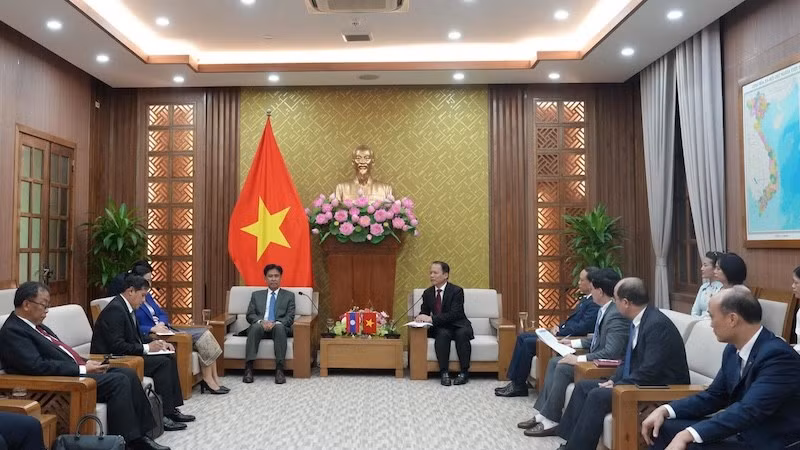 Общий вид приема. Фото: moj.gov.vn