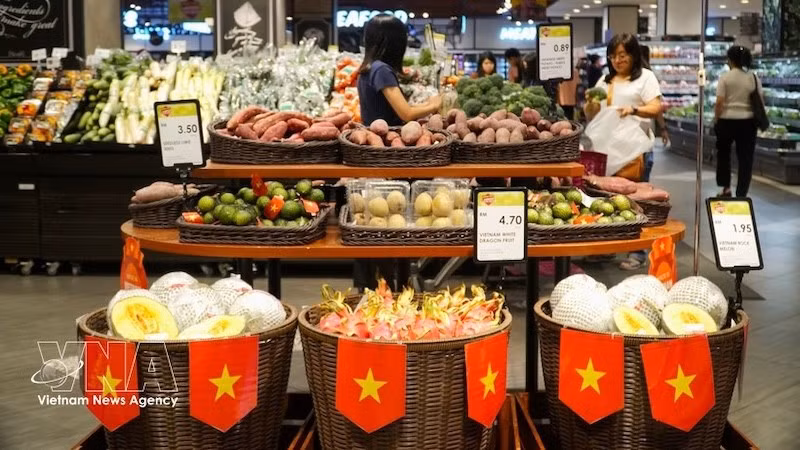Вьетнамская продукция представлена в супермаркете AEON в Малайзии. Фото: ВИА