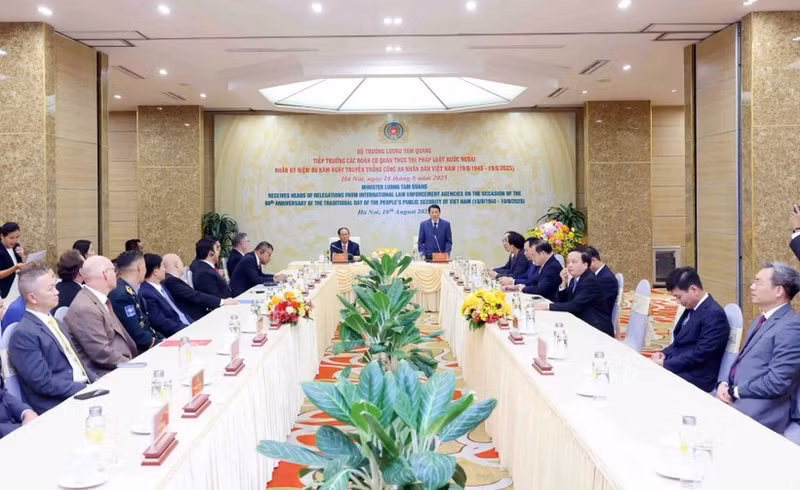Общий вид приема. Фото: bocongan.gov.vn