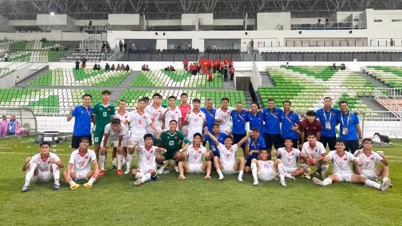 Сборная Вьетнама U19 одержала уверенную победу. (Фото: Федерация футбола Вьетнама)