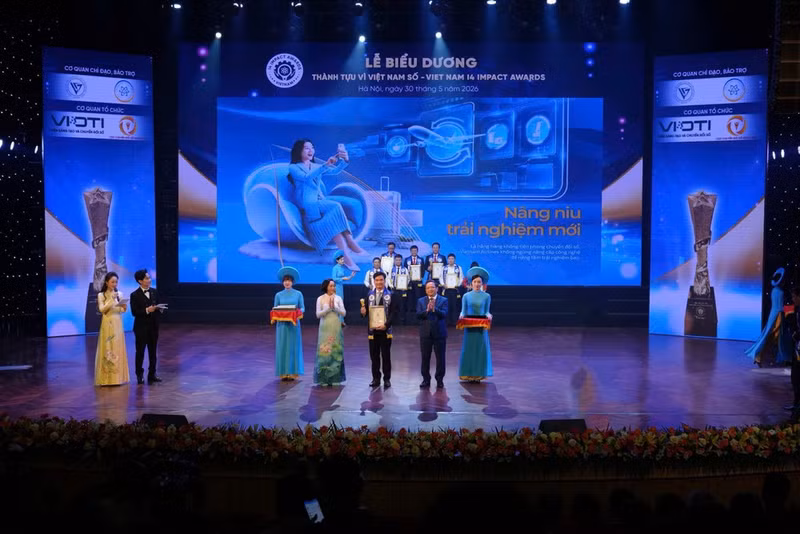 Цифровая экосистема Vietnam Airlines Digital Sky получила награду в категории «Лучший цифровой сервис» (I4 Digital Service Innovation Award) на Vietnam I4 Impact Awards 2026.