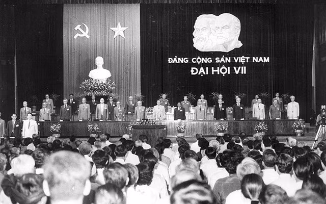 VII съезд Коммунистической партии Вьетнама проходил с 24 по 27 июня 1991 года в Ханое. (Архивное фото)