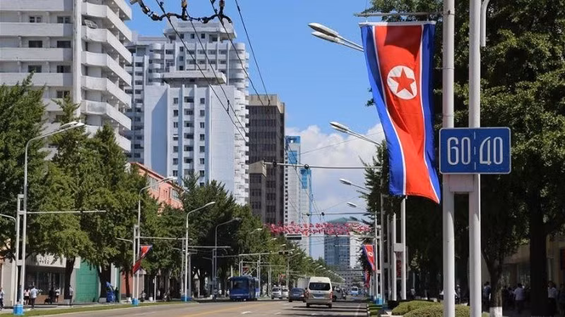 Улица в Пхеньяне, КНДР. (Иллюстрационное фото: Синьхуа)