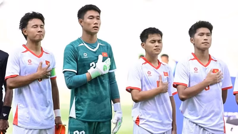 Игроки сборной Вьетнама U19.