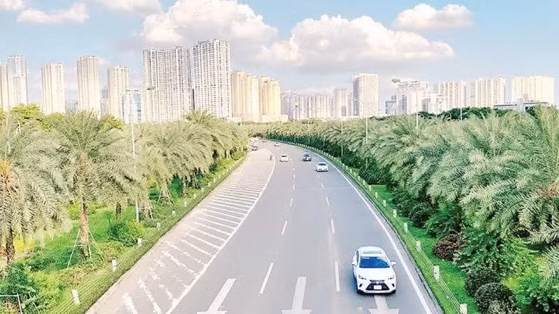Проспект Тханглонг, город Ханой.