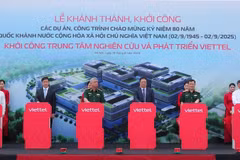 Церемония закладки фундамента Центра исследований и разработок Viettel. Фото: ВИА