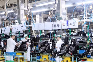 Производственная линия компании Honda Vietnam на территории промышленного парка Донгван II. Фото: ВИА