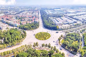 Вид на часть индустриального парка Мифыок, город Хошимин.