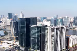 Международный финансовый центр в городе Хошимин, как ожидается, начнёт работу в конце текущего года. Фото: ВИА