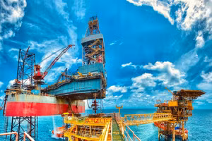 Морская нефтегазодобывающая платформа Petrovietnam.