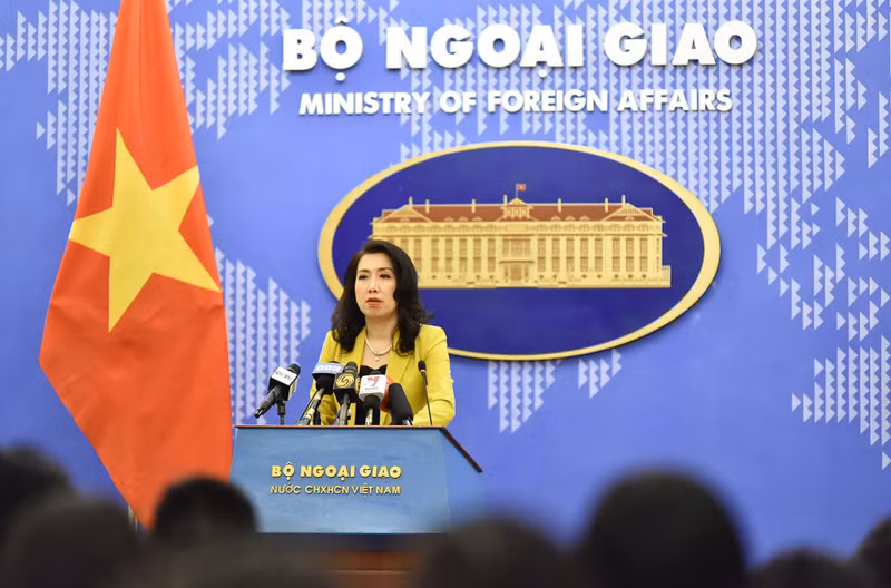 Официальный представитель МИД Вьетнама Ле Тхи Тху Ханг. Фото: МИД Вьетнама