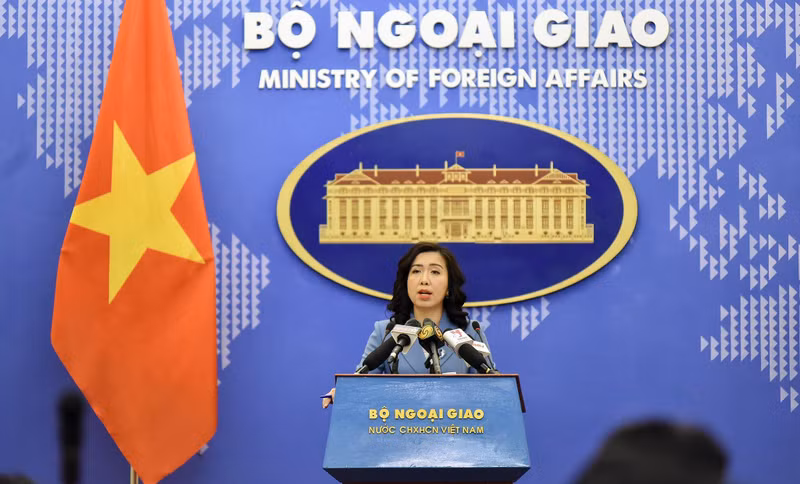 Официальный представитель МИД Вьетнама Ле Тхи Тху Ханг. Фото: МИД Вьетнама
