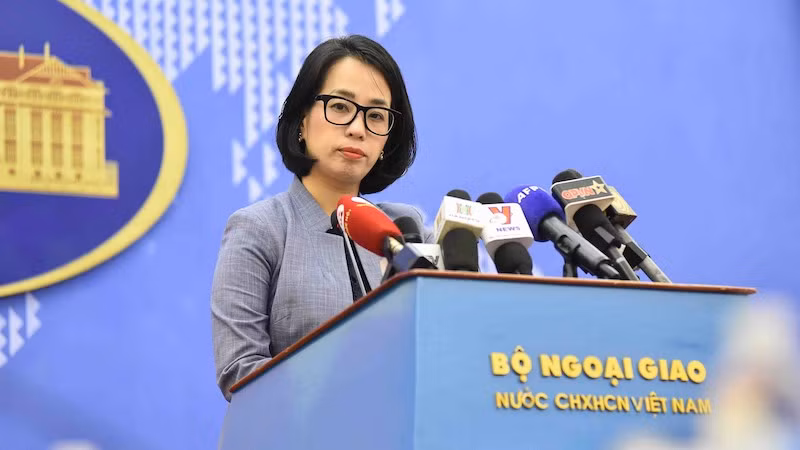 Официальный представитель Министерства иностранных дел Вьетнама Фам Тху Ханг. Фото: baoquocte.vn