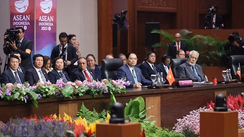 Премьер-министр Фам Минь Тьинь на 11-м саммите АСЕАН-США. Фото: ВИА