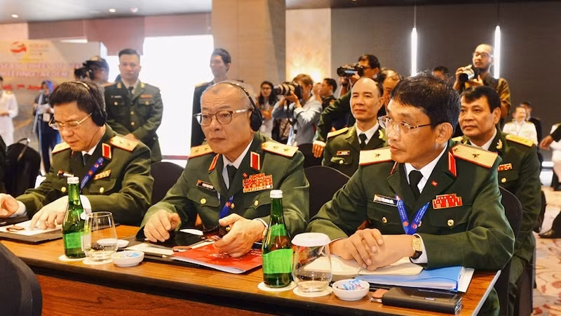 Делегация Вьетнама на совещании. Фото: qdnd.vn