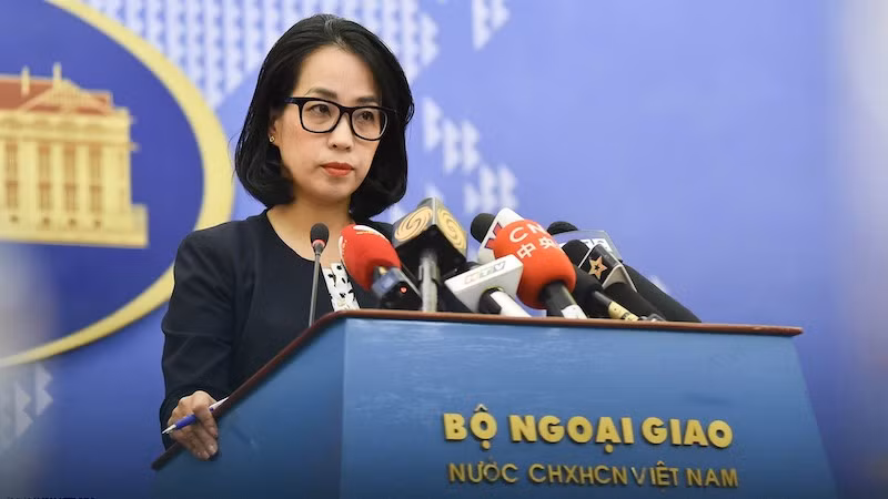Официальный представитель Министерства иностранных дел Вьетнама Фам Тху Ханг. Фото: baoquocte.vn