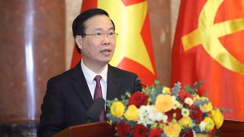 Президент Во Ван Тхыонг.