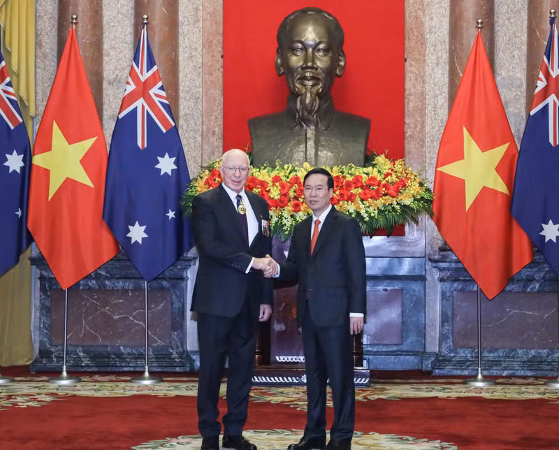 Президент Во Ван Тхыонг и Генерал-губернатор Дэвид Херли. Фото: vpctn.gov.vn