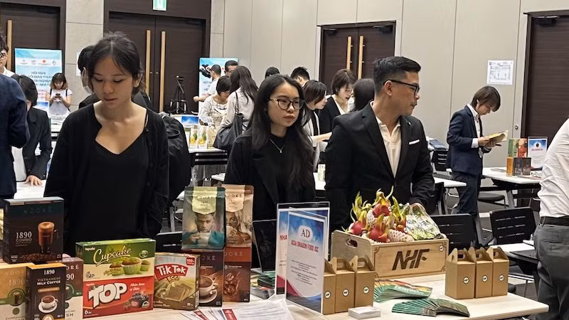 Конференция по установлению торговых связей между вьетнамскими и японскими предприятиями. Фото: ВИА