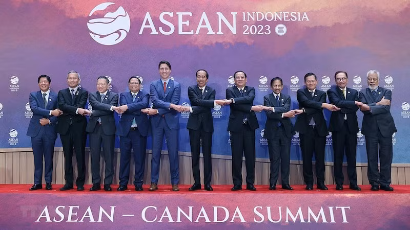Главы делегаций-участников саммита АСЕАН-Канада. Фото: ВИА