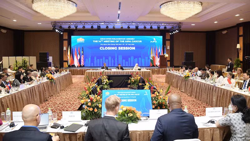 Общий вид заключительной сессии AIPA Caucus-14. Фото: quochoi.vn