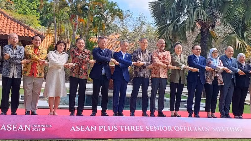 Руководители делегаций СДЛ стран АСЕАН. Фото: МИД Вьетнама