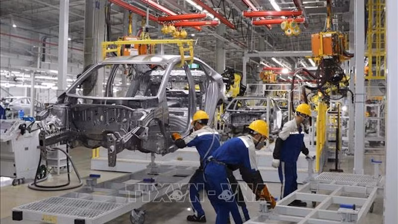 Завод по производству автомобилей Hyundai в провинции Ниньбинь. Фото: ВИА