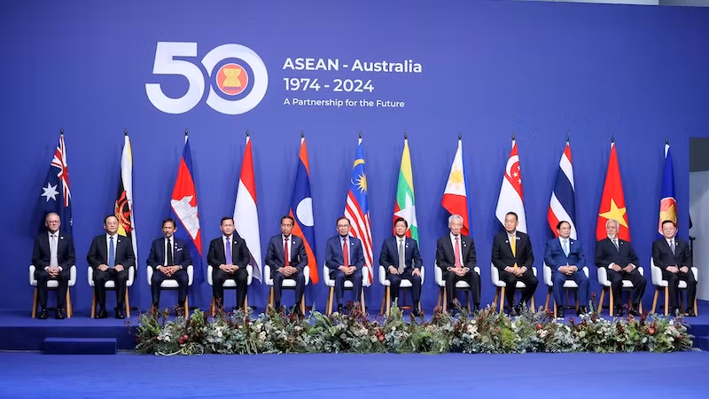 Главы делегаций – участники саммита АСЕАН-Австралия. Фото: VGP