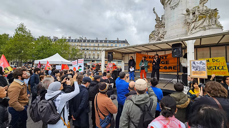 4 мая 2024 года в Париже прошел митинг в поддержку г-жи Чан То Нга и жертв агента «оранж». Фото: Ммнь Зюи