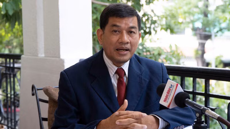 Кандидат наук Ка Матхул, замдиректора Института международных отношений Камбоджи при Королевской академии Камбоджи. Фото: Нгуен Хиеп