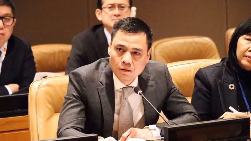 Посол Данг Хоанг Жанг, глава постоянной миссии Вьетнама при ООН. Фото: ВИА