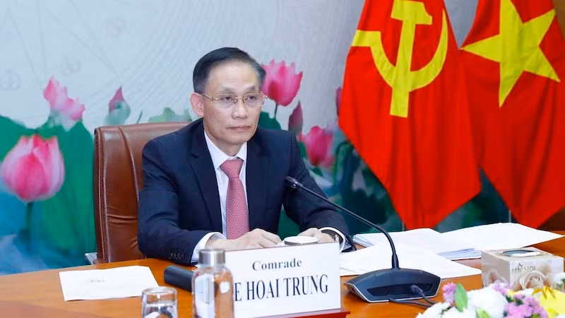 Секретарь ЦК КПВ, глава Отдела по внешним связям ЦК КПВ Ле Хоай Чунг. Фото: ВИА