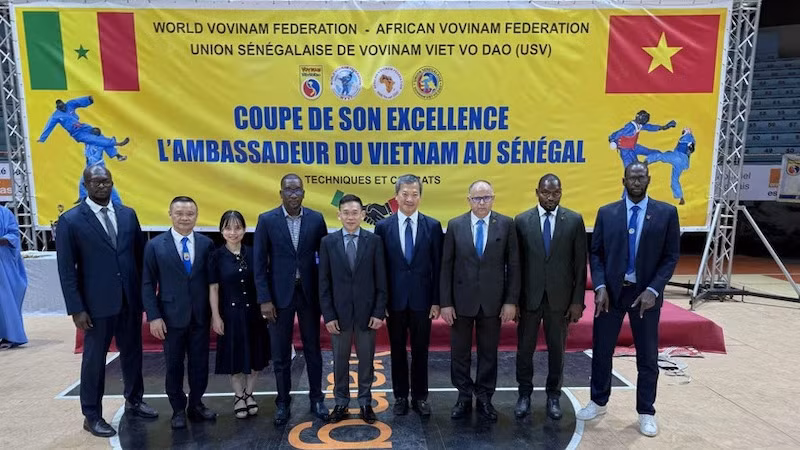 Церемония открытия финального этап Кубка Посла Вьетнама 2025 года по вьетнамскому боевому искусству Вовинам. Фото: ВИА