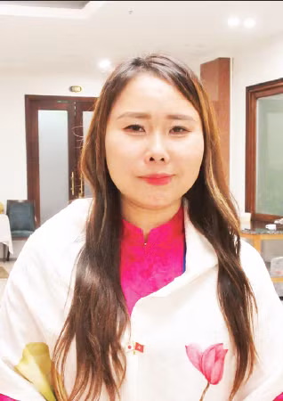 Госпожа Ле Тхыонг, представитель вьетнамской диаспоры в Японии.