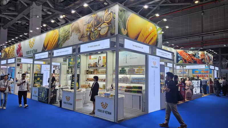 Выставочная зона Вьетнама на ямарке. Фото: congthuong.vn