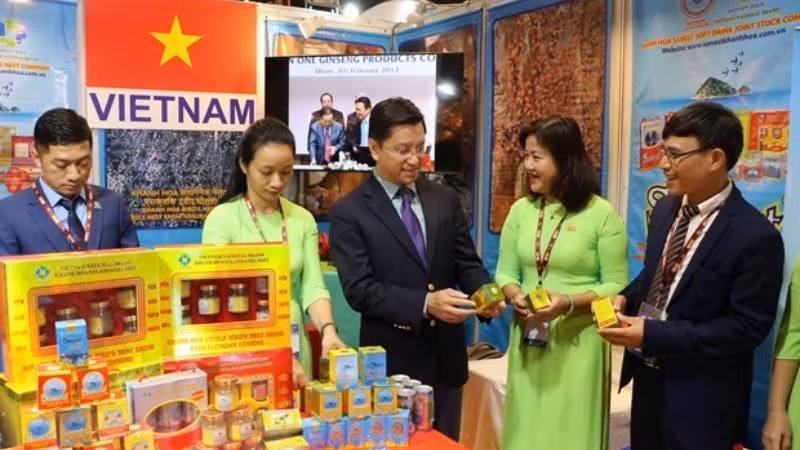 Вьетнамский стенд на самой большой ярмарке Индии. Фото: ВИА