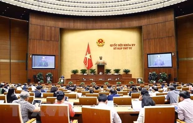 Общий вид заседания во второй половине дня 22 октября. Фото: VNA