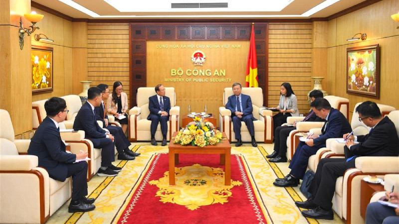 Общий вид приема. Фото: bocongan.gov.vn