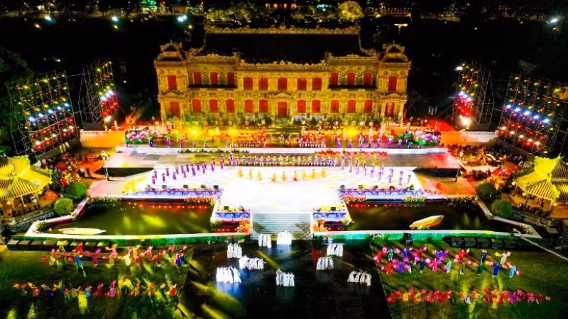 Художественный номер на церемонии.