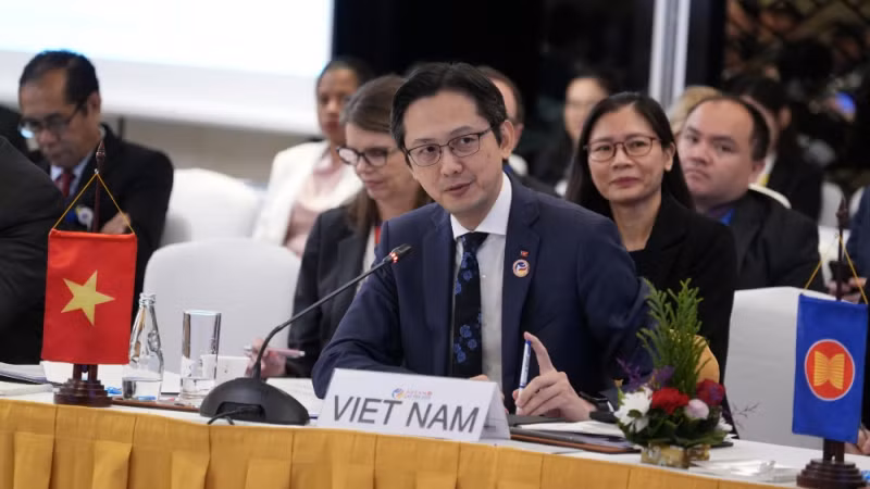 Замминистра иностранных дел Вьетнама До Хунг Вьет, глава делегации СДЛ Вьетнама. Фото: ВИА