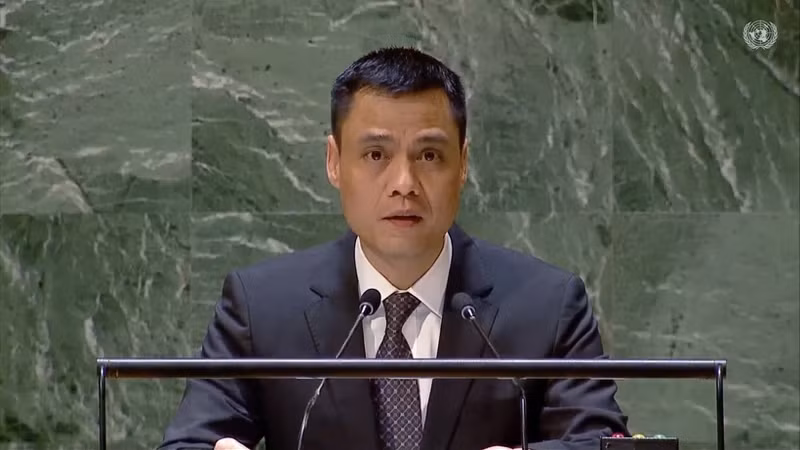 Глава Постоянной миссии Вьетнама при ООН, Посол Данг Хоанг Жанг. Фото: ВИА