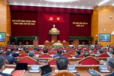 Общий вид закрытия пленума. Фото: Данг Кхоа